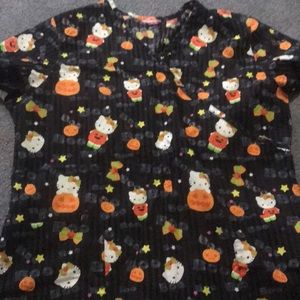 Halloween scrub top